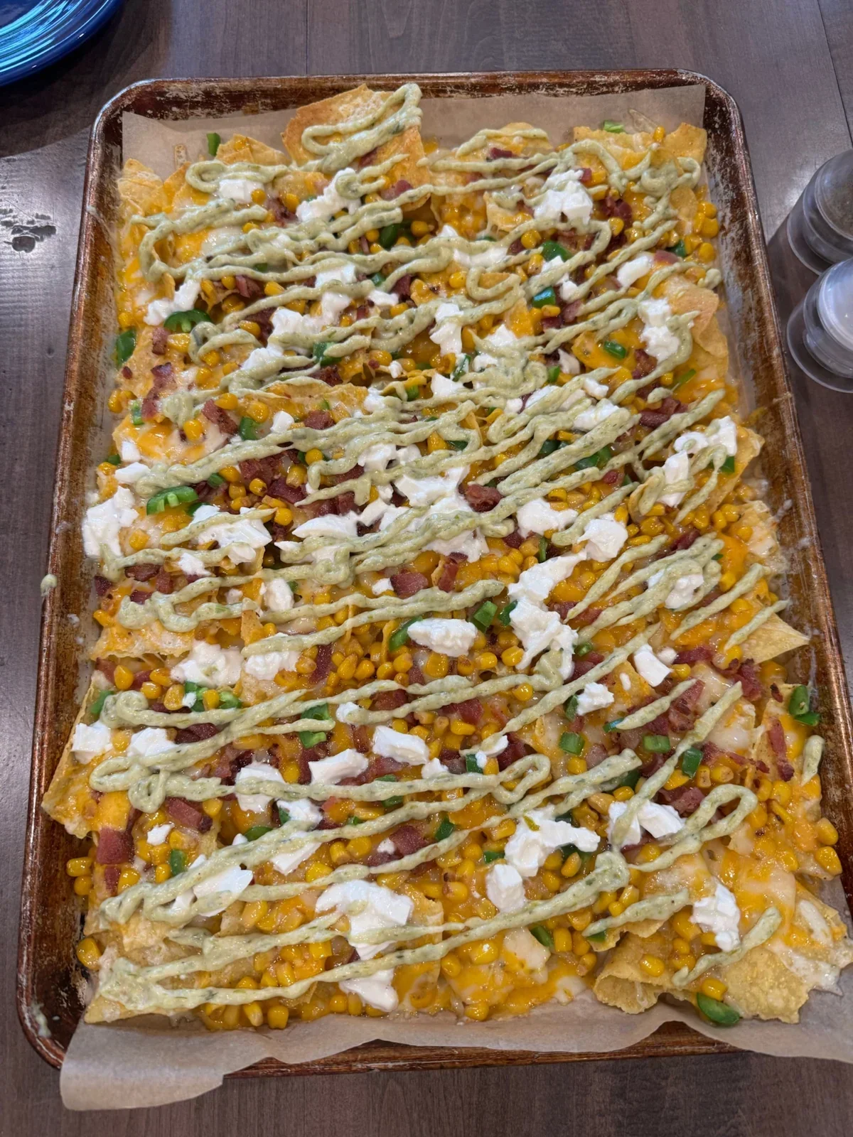 No Idea, but Delightful nachos from our kitchen