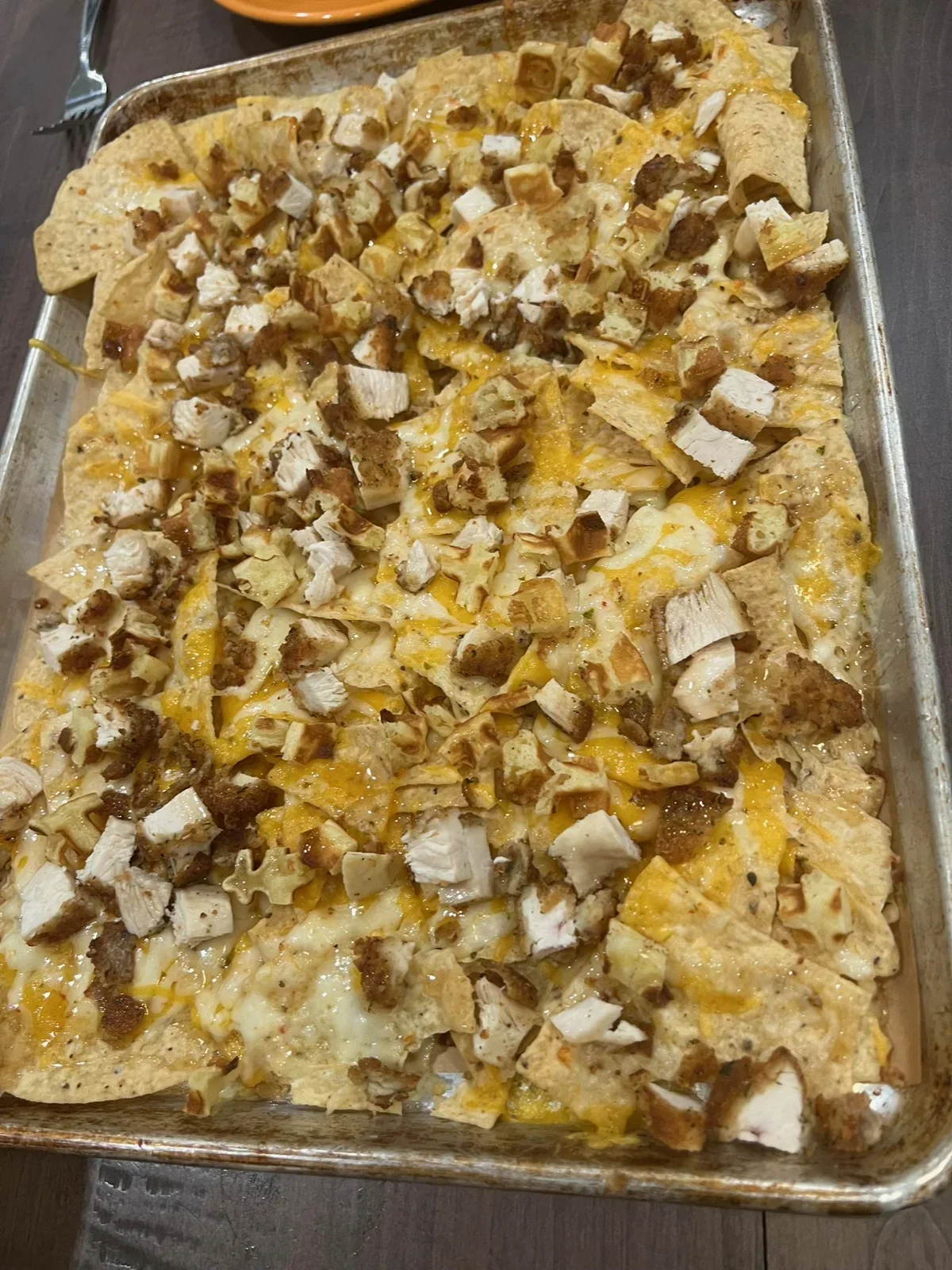Chicken & Waffles nachos from our kitchen