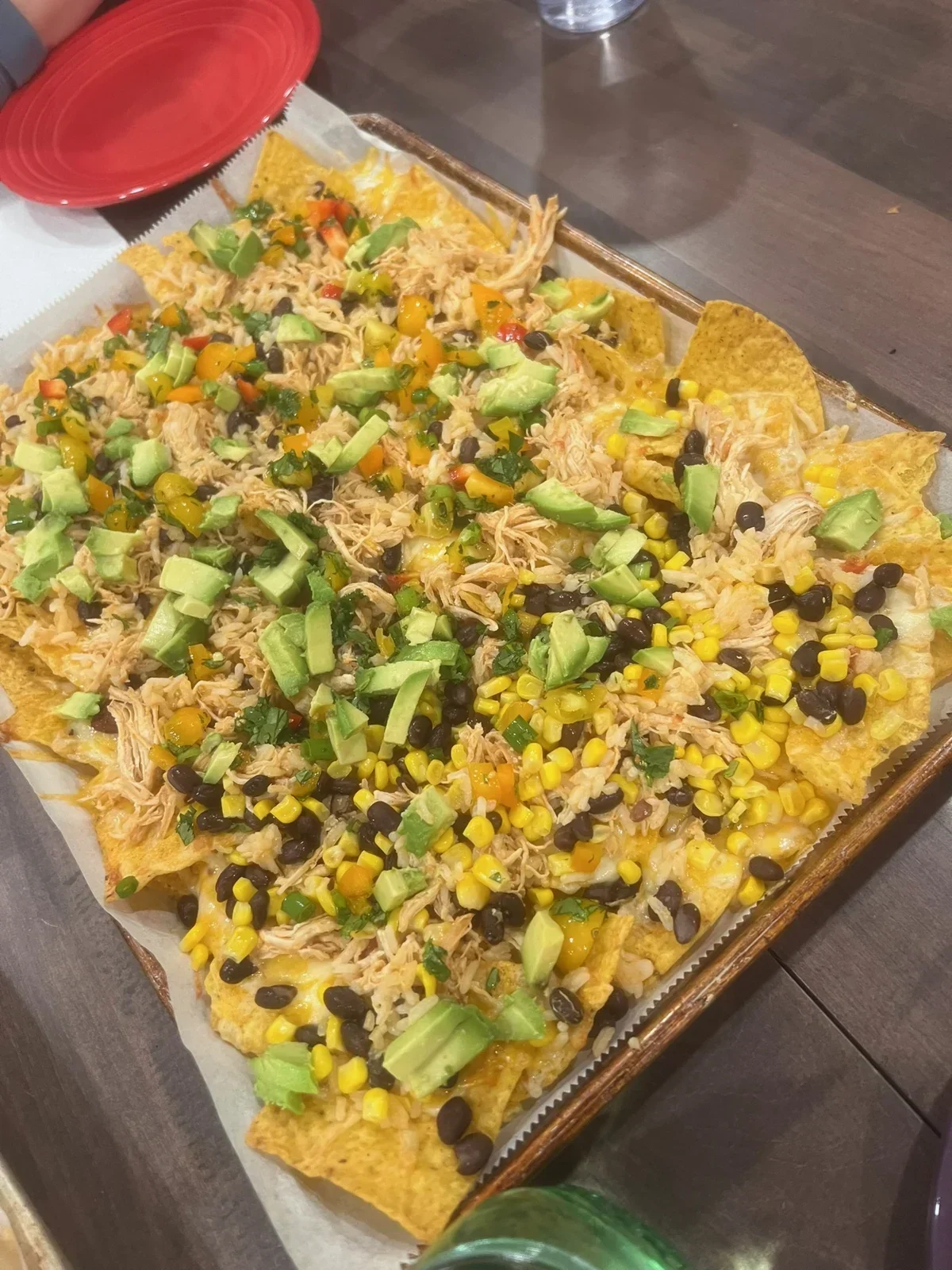 Shredded Chicken Nachos nachos from our kitchen