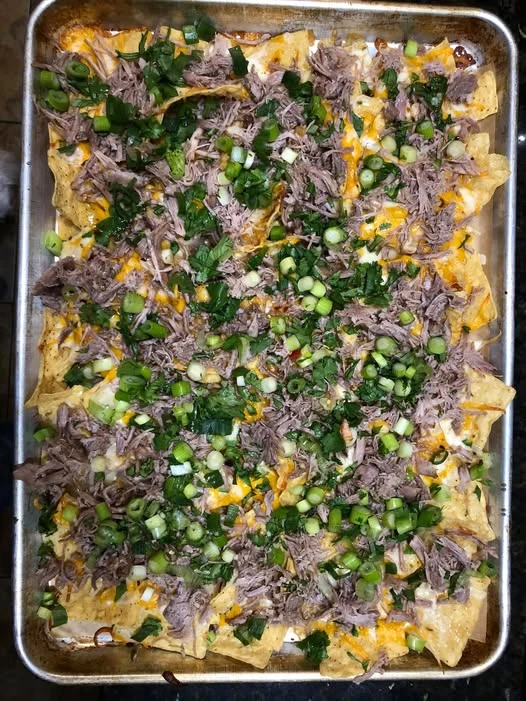 Thai Chili Pork nachos from our kitchen